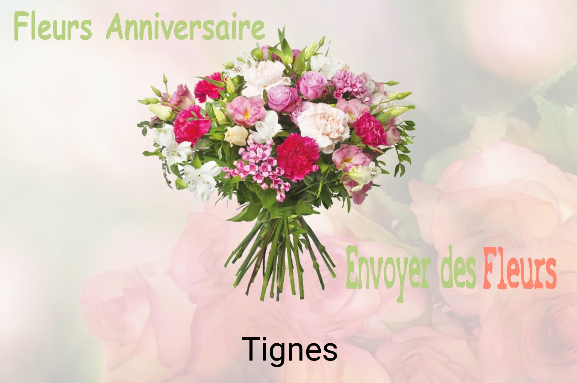 Bouquet de fleurs d’anniversaire livré à Tignes